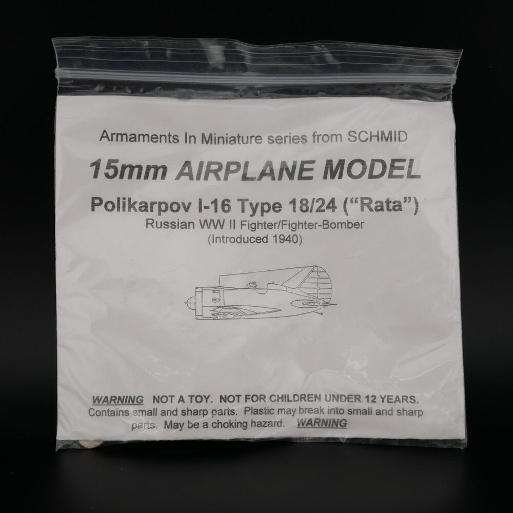 AiM 15mm Polikarpov I-16 Type 18/24 Russian WWII Fighter Bomber Resin Kit